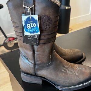 t/o Kids Brown Leather Boots